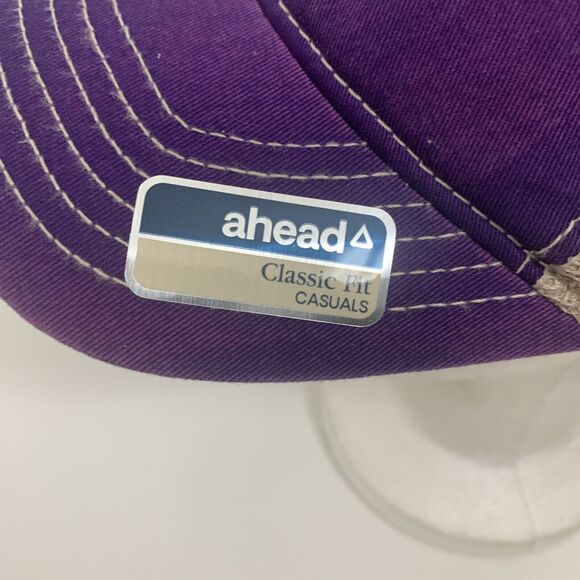 Union Pacific Railroad AHEAD Cap Hat Purple with Pride Flag on the side NWT - Picture 3 of 14